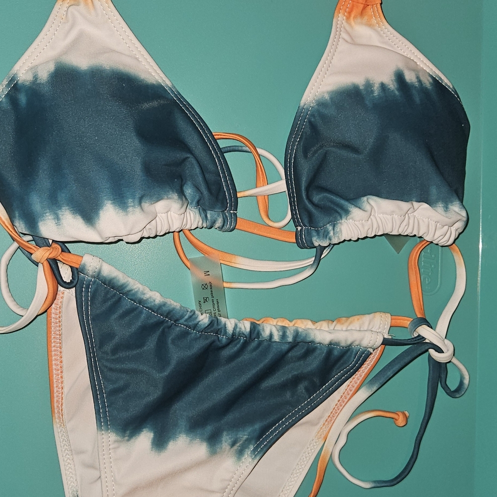 Stylish Blue and White Bikini